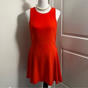 1.STATE | orange fit flare dress | size M